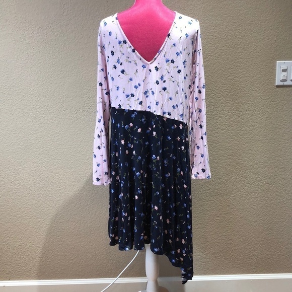 ASOS Maternity Mixed Print Tea Dress V Back 14 - Picture 5 of 7